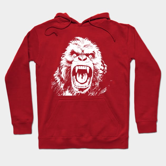 Angry Gorilla Hoodie by obstinator